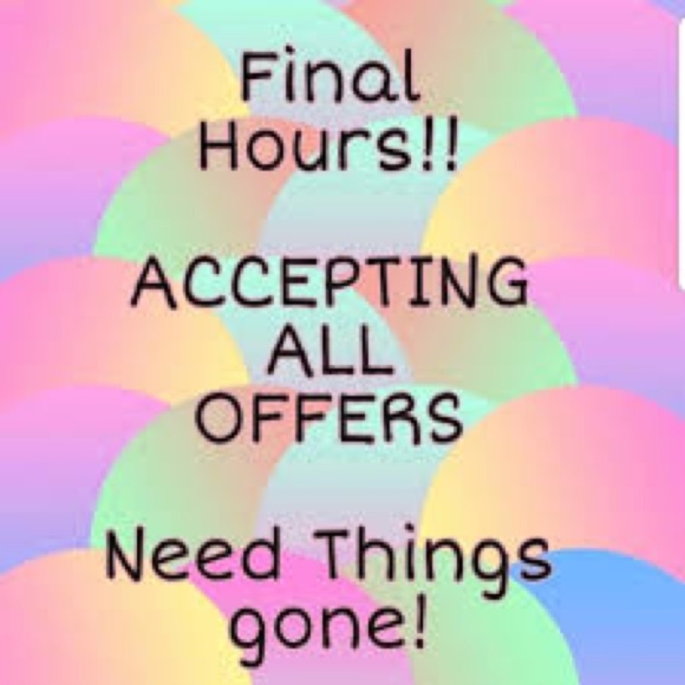 Accepting all offers!  Don’t be shy!